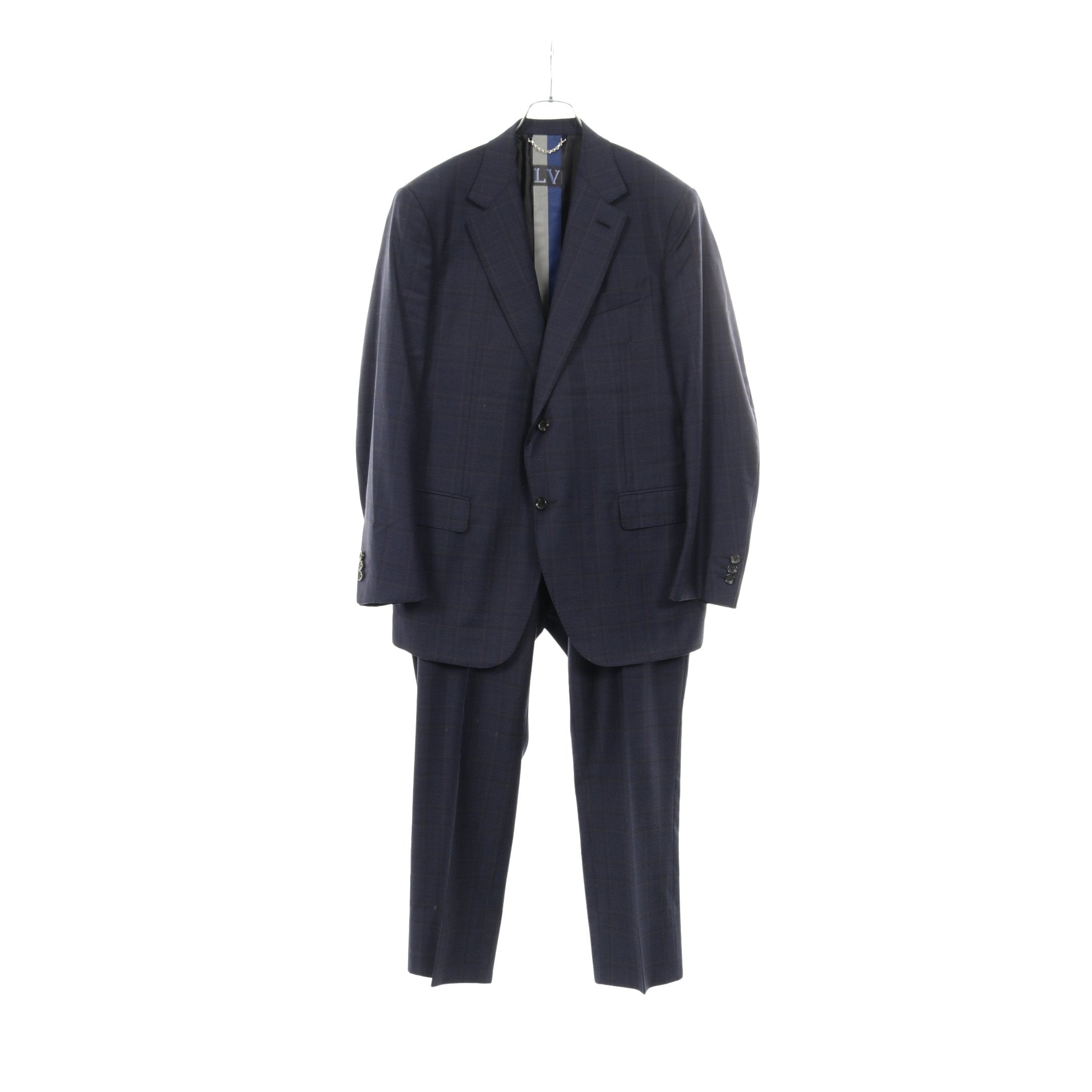 GASTON FIT シングルブレスト スーツ ウール ネイビー ルイヴィトン GASTON FIT シングルブレスト スーツ ウール ネイビー ルイヴィトン