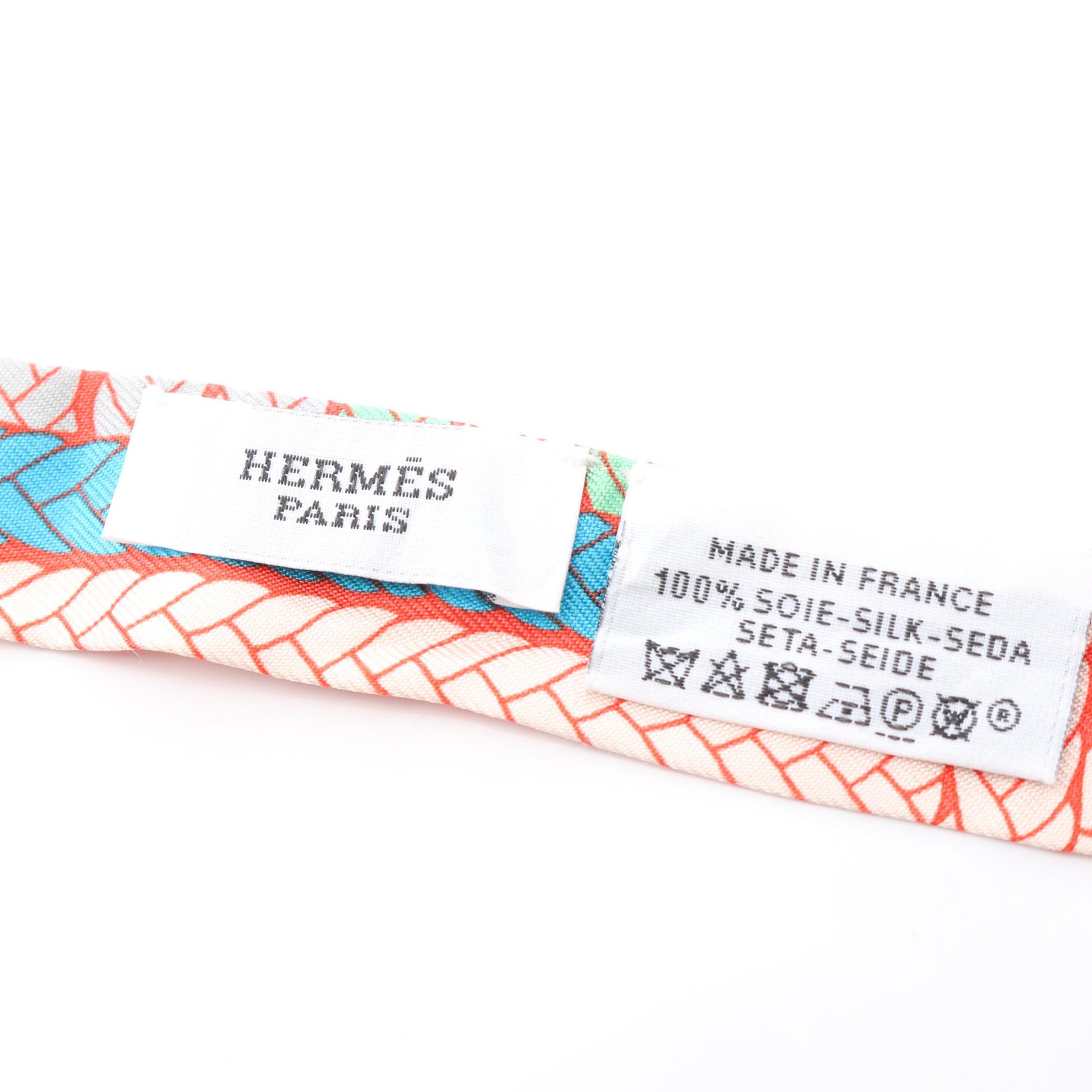 ツイリードール TRESSES H リボン スカーフ シルク レッドブラウン  