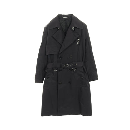 トレンチコート ナイロン コットン ブラック ディオールオム アウター Dior HOMME