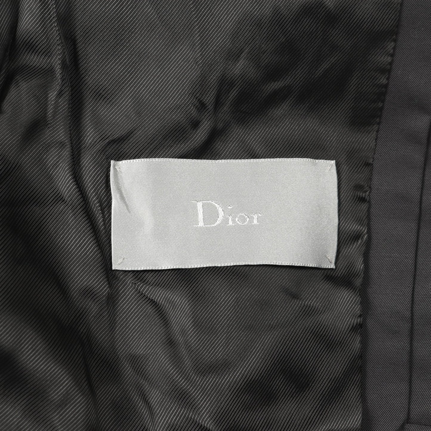 トレンチコート ナイロン コットン ブラック ディオールオム アウター Dior HOMME