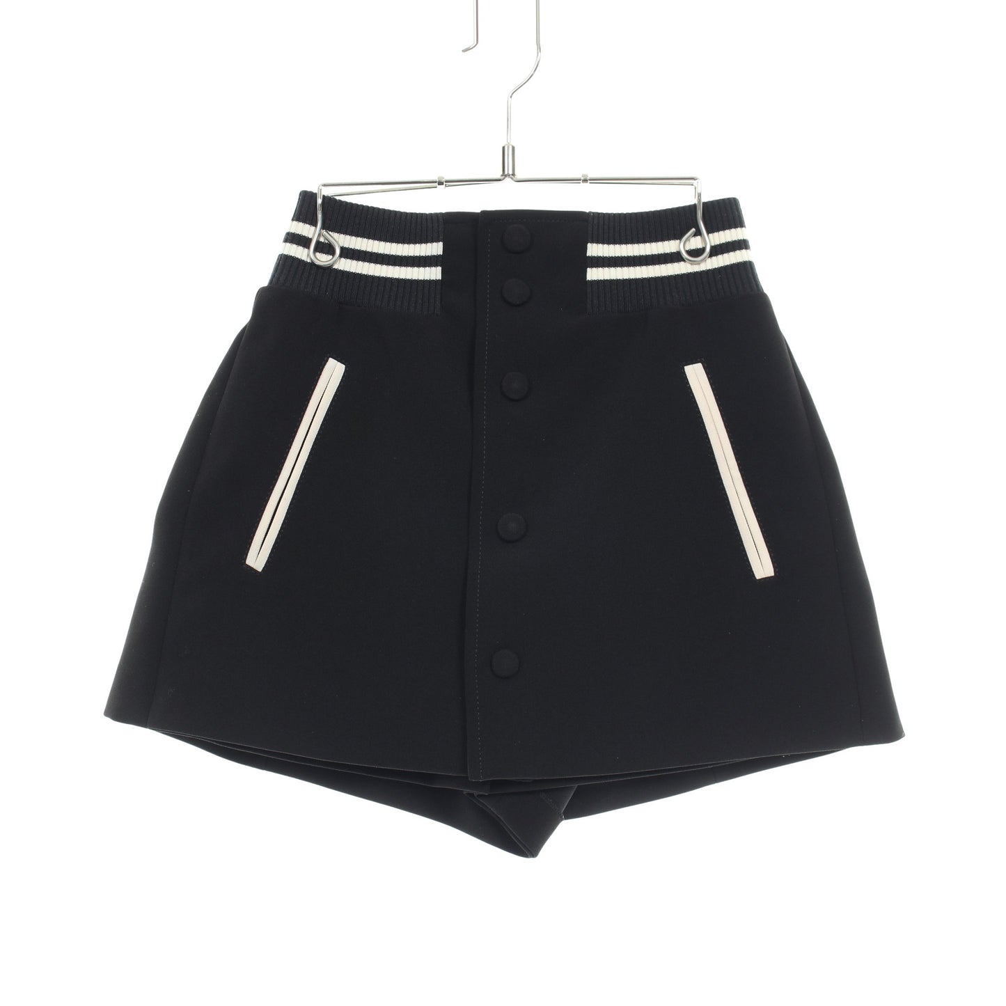 ショート パンツ ブラック オフホワイト レッドヴァレンティノ ボトムス RED VALENTINO