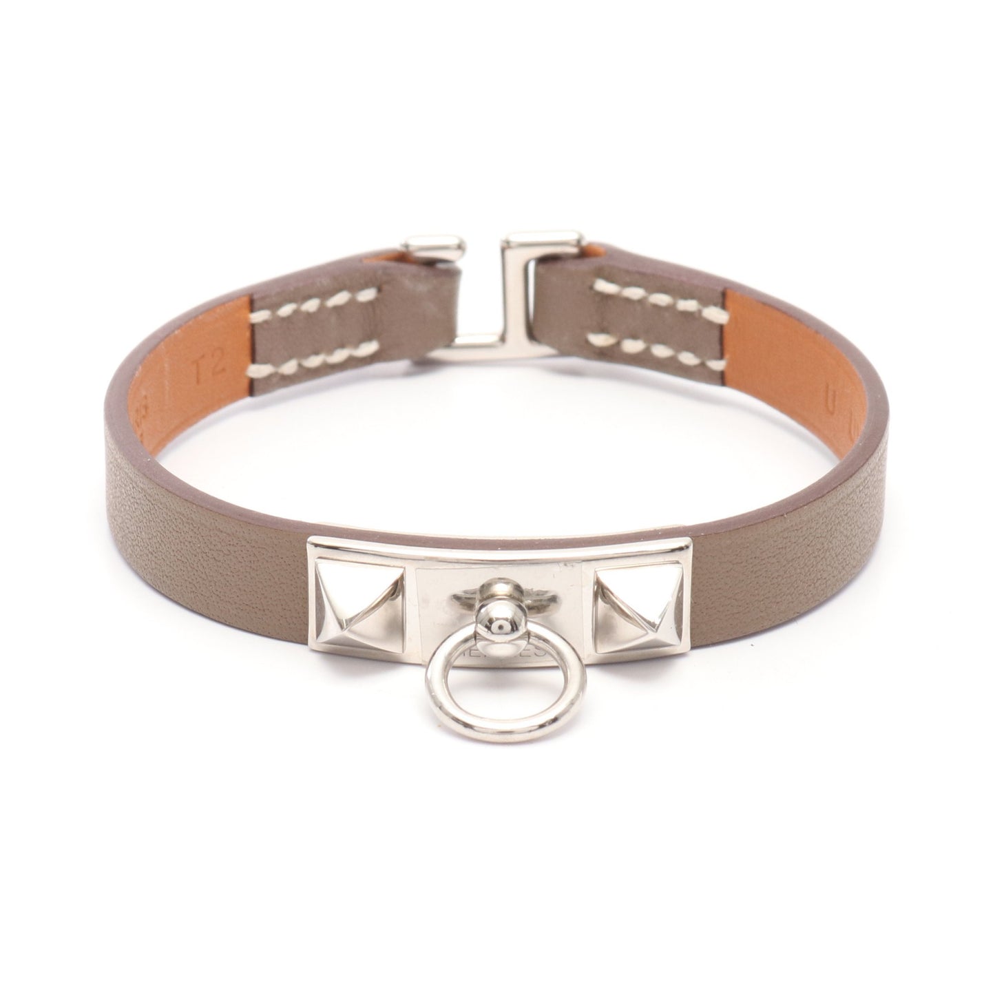 リヴァル ミニ ブレスレット ヴォースイフト グレーブラウン U刻印 エルメス アクセサリー HERMES
