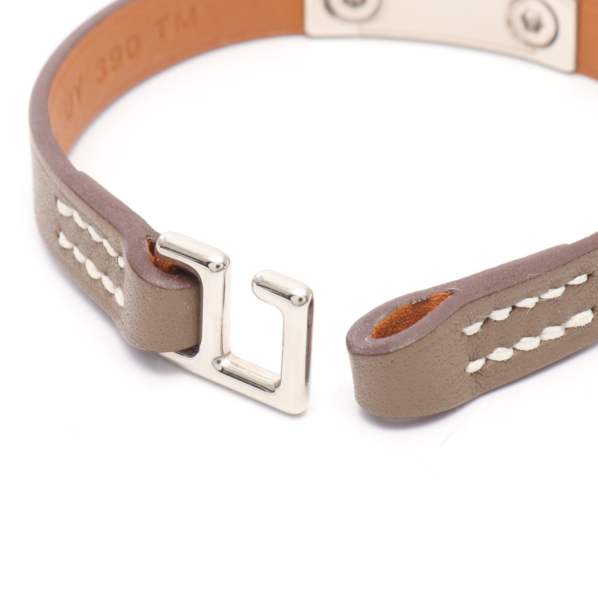リヴァル ミニ ブレスレット ヴォースイフト グレーブラウン U刻印 エルメス アクセサリー HERMES