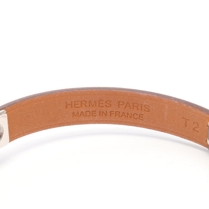 リヴァル ミニ ブレスレット ヴォースイフト グレーブラウン U刻印 エルメス アクセサリー HERMES