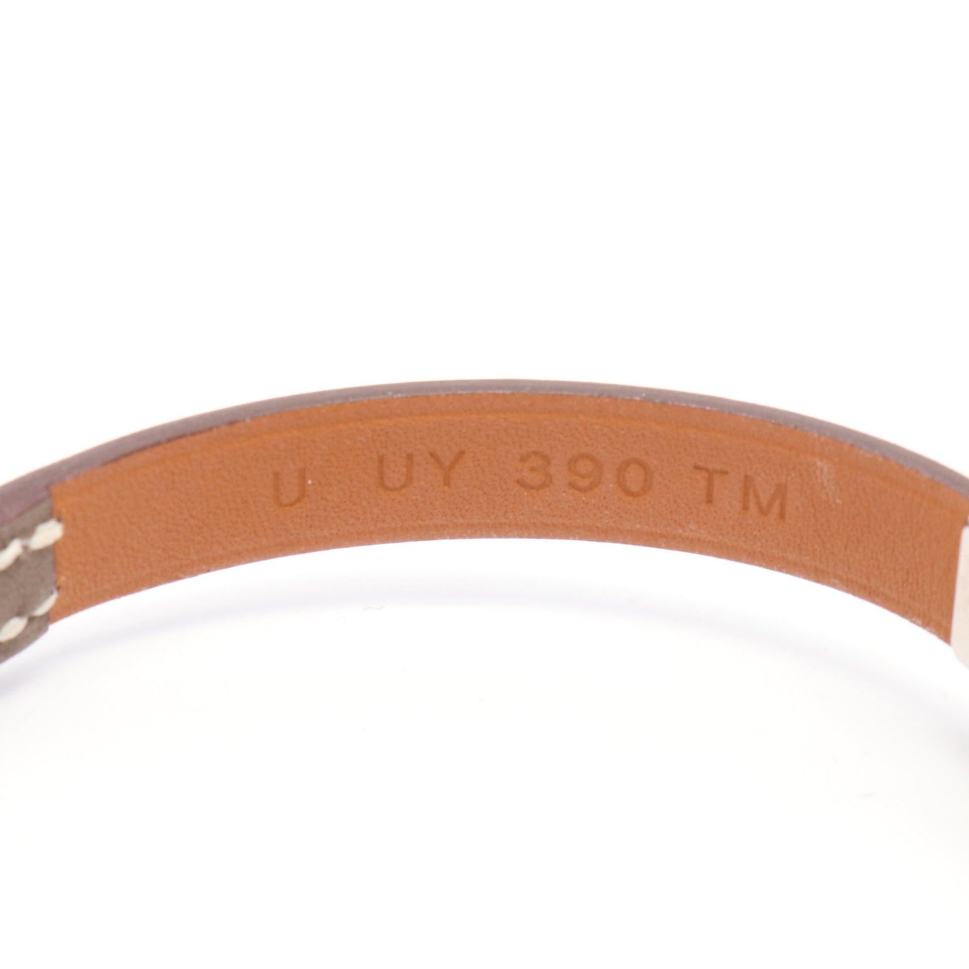 リヴァル ミニ ブレスレット ヴォースイフト グレーブラウン U刻印 エルメス アクセサリー HERMES
