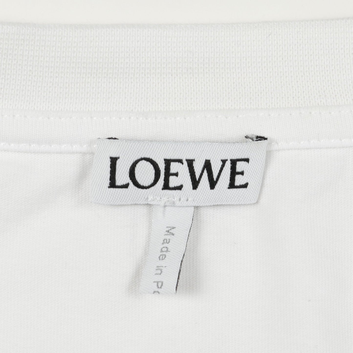 グリッチ アナグラム Tシャツ ロゴ刺繍 コットン ホワイト マルチカラー ロエベ トップス LOEWE