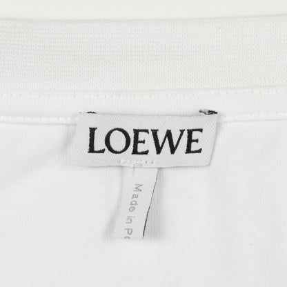 グリッチ アナグラム Tシャツ ロゴ刺繍 コットン ホワイト マルチカラー ロエベ トップス LOEWE