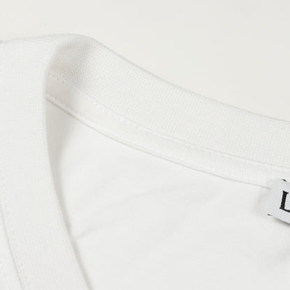 グリッチ アナグラム Tシャツ ロゴ刺繍 コットン ホワイト マルチカラー ロエベ トップス LOEWE
