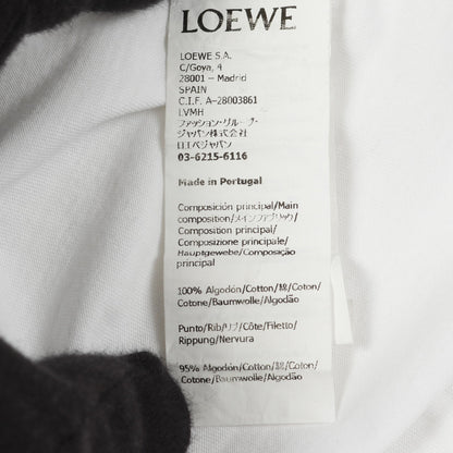 グリッチ アナグラム Tシャツ ロゴ刺繍 コットン ホワイト マルチカラー ロエベ トップス LOEWE