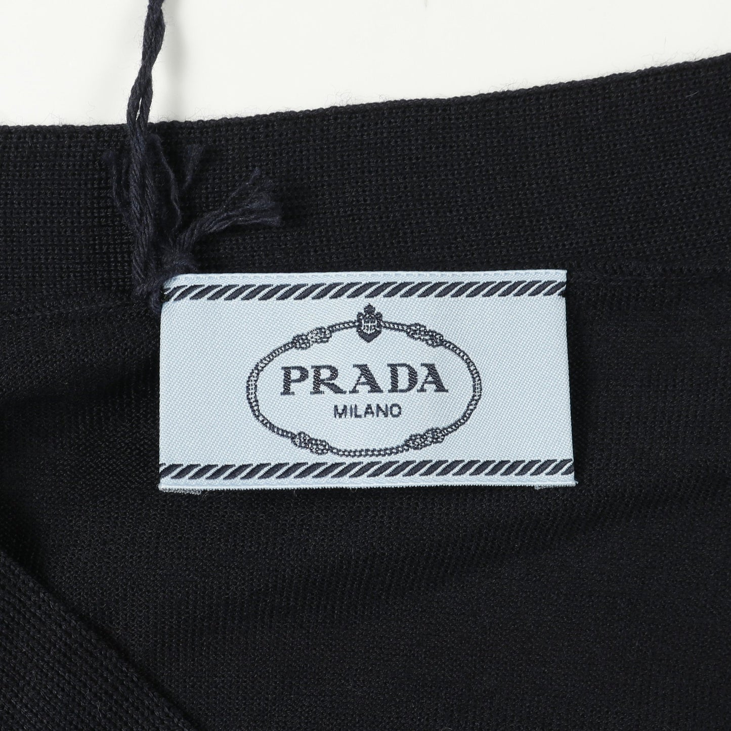 カーディガン Vネック ウール ネイビー プラダ トップス PRADA