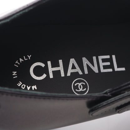 メリージェーン パンプス ラムスキン グログラン ブラック シャネル シューズ CHANEL