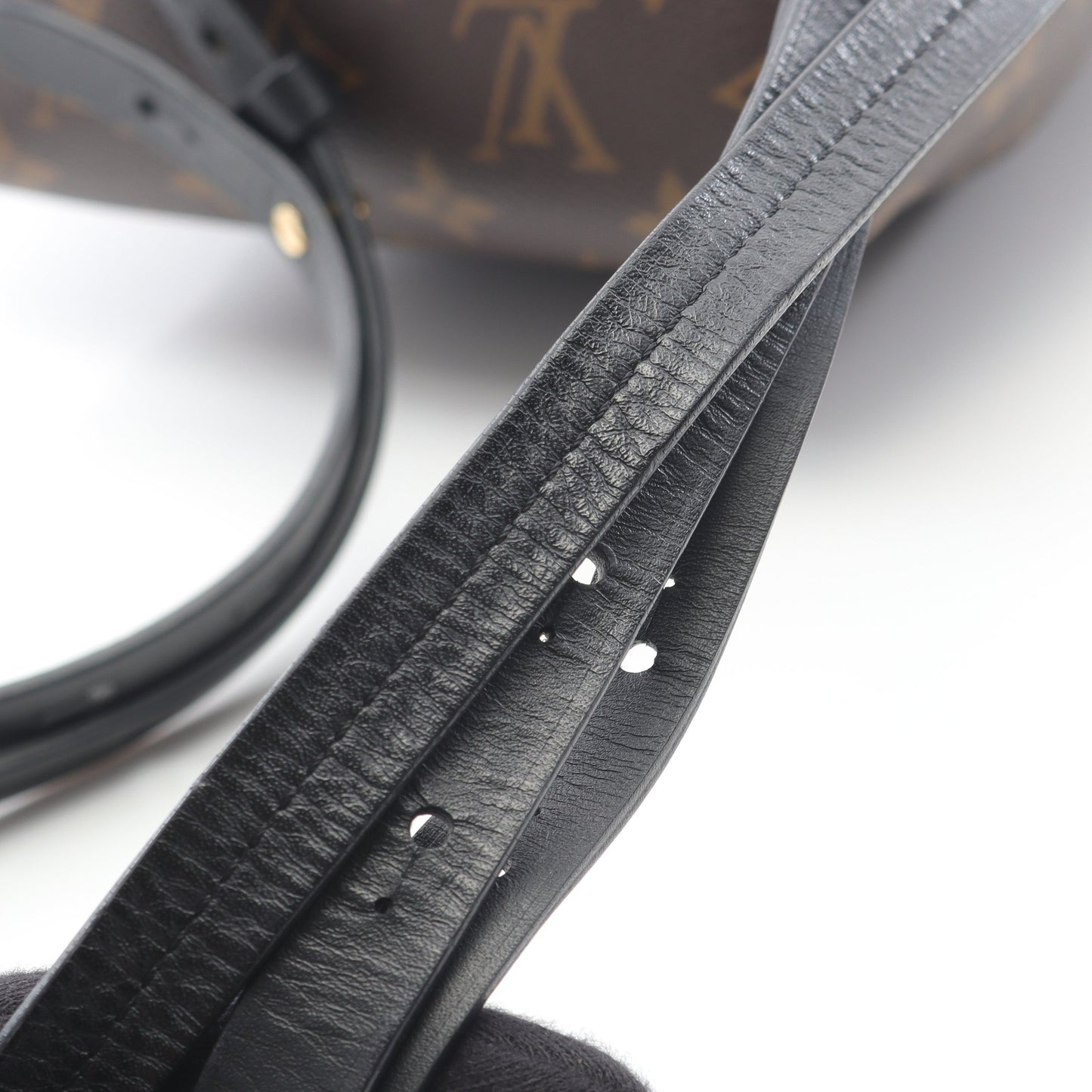モンスリ NM BB モノグラム バックパック リュックサック PVC レザー ブラウン ブラック ルイヴィトン バッグ LOUIS VUITTON