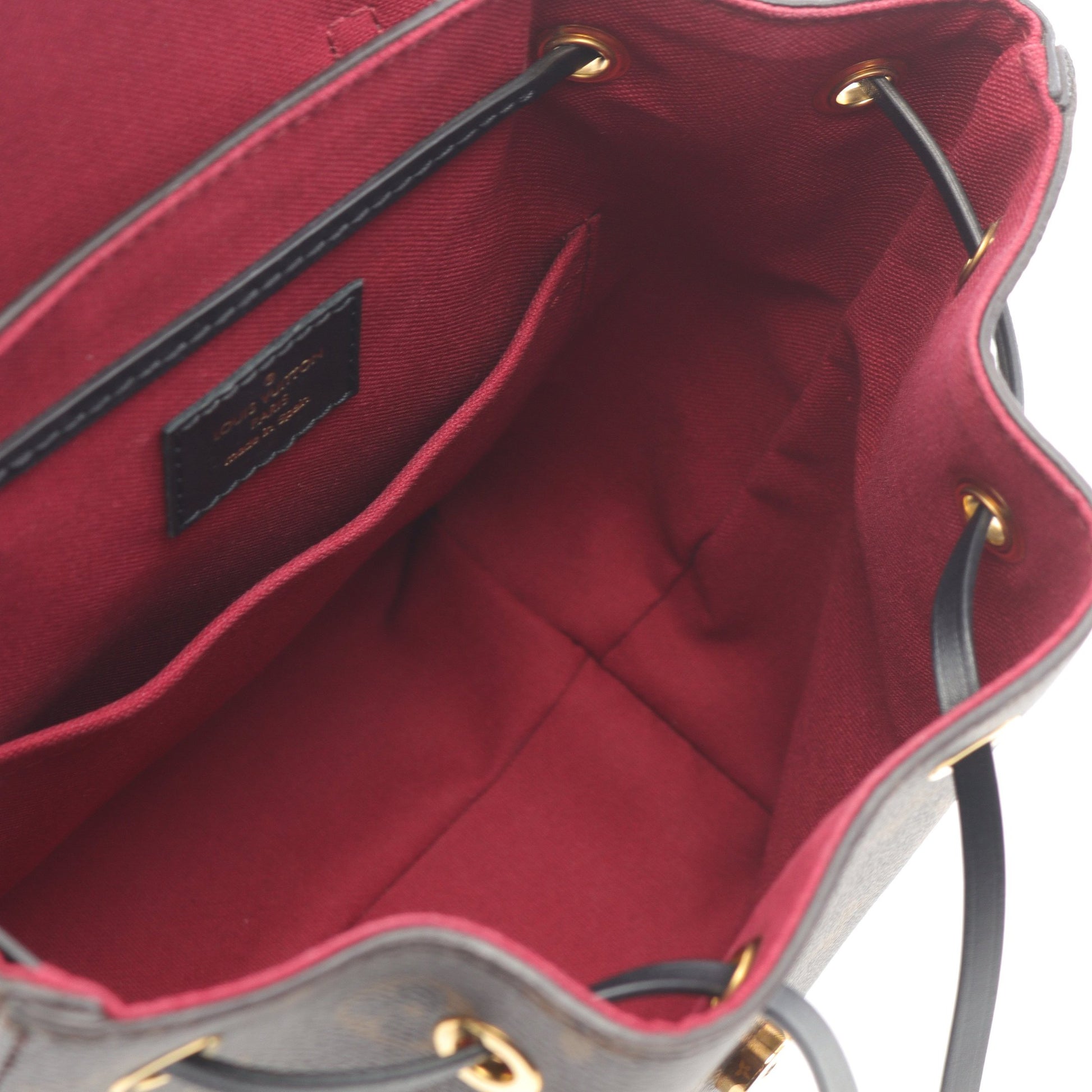 モンスリ NM BB モノグラム バックパック リュックサック PVC レザー ブラウン ブラック ルイヴィトン バッグ LOUIS VUITTON