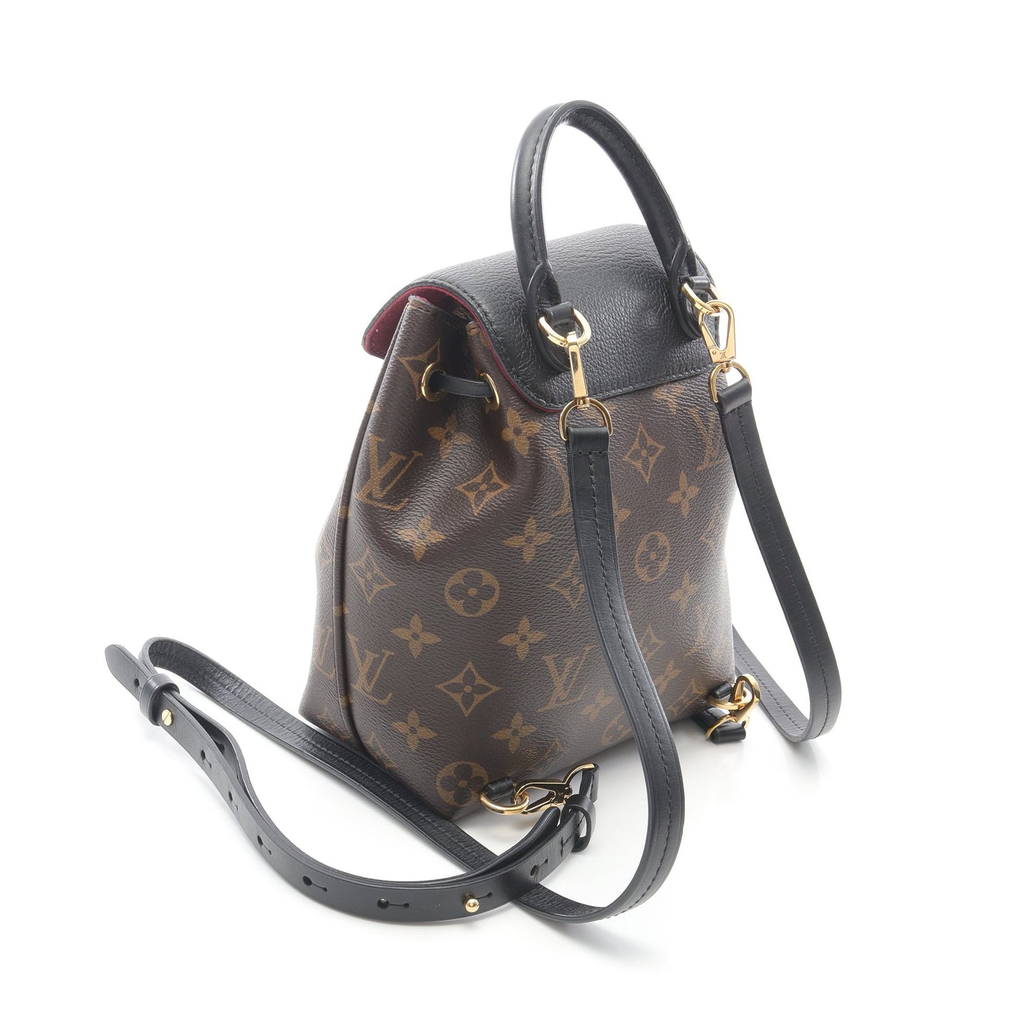 モンスリ NM BB モノグラム バックパック リュックサック PVC レザー ブラウン ブラック ルイヴィトン バッグ LOUIS VUITTON