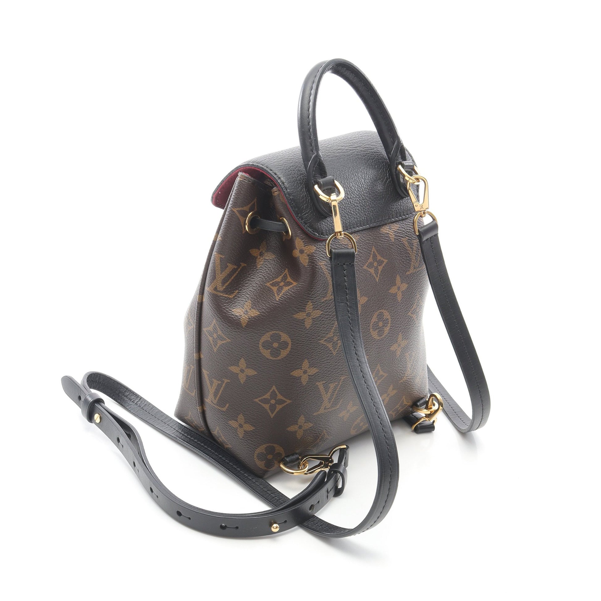 モンスリ NM BB モノグラム バックパック リュックサック PVC レザー ブラウン ブラック ルイヴィトン バッグ LOUIS VUITTON