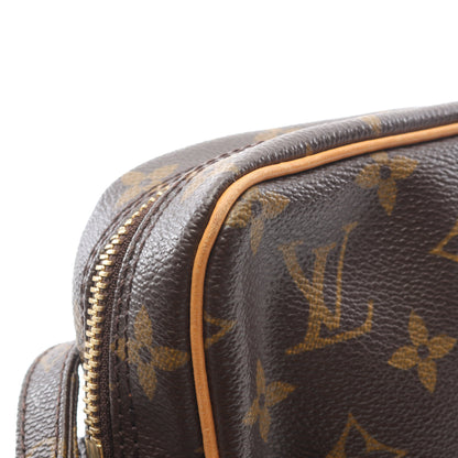 ダヌーブ モノグラム ショルダーバッグ PVC レザー ブラウン ルイヴィトン バッグ LOUIS VUITTON