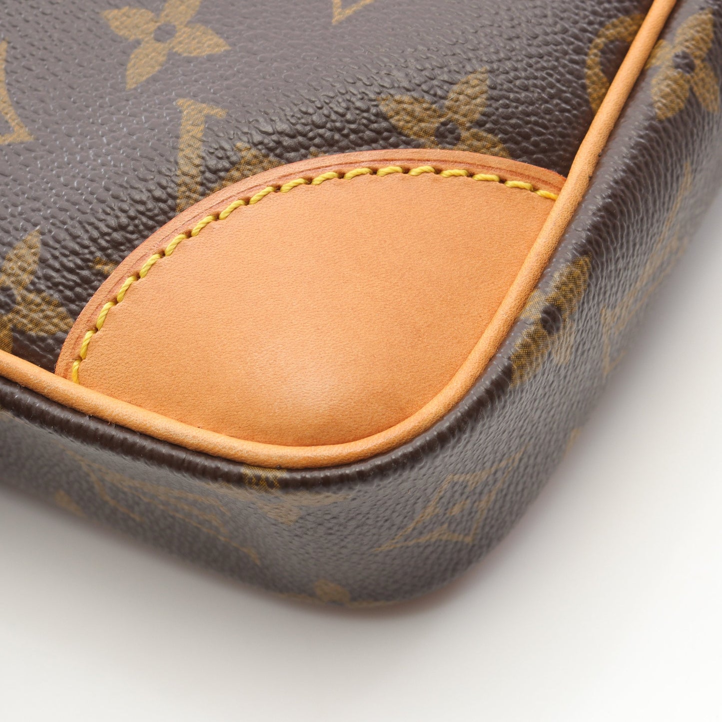ダヌーブ モノグラム ショルダーバッグ PVC レザー ブラウン ルイヴィトン バッグ LOUIS VUITTON