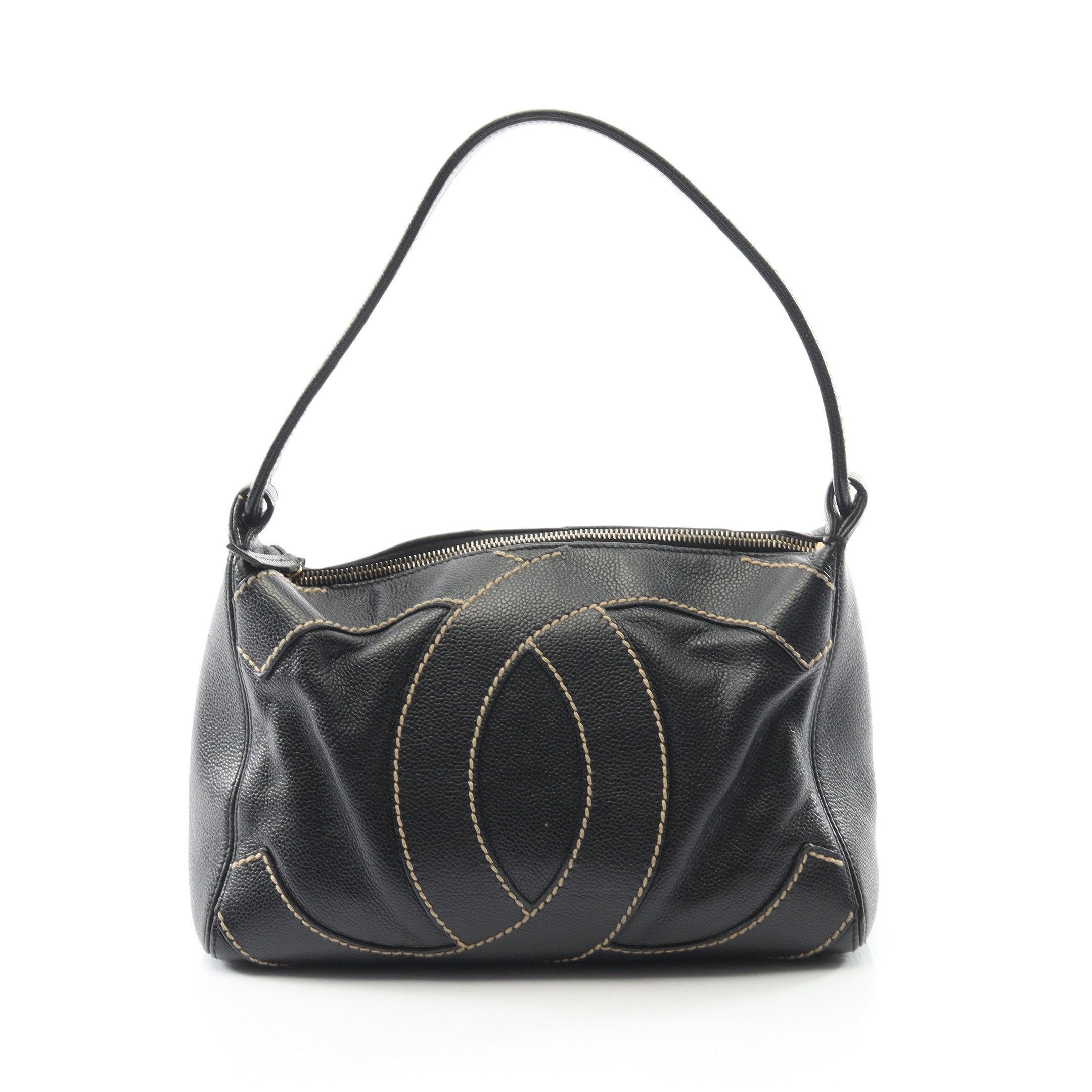 デカココマーク ワイルドステッチ ワンショルダーバッグ キャビア