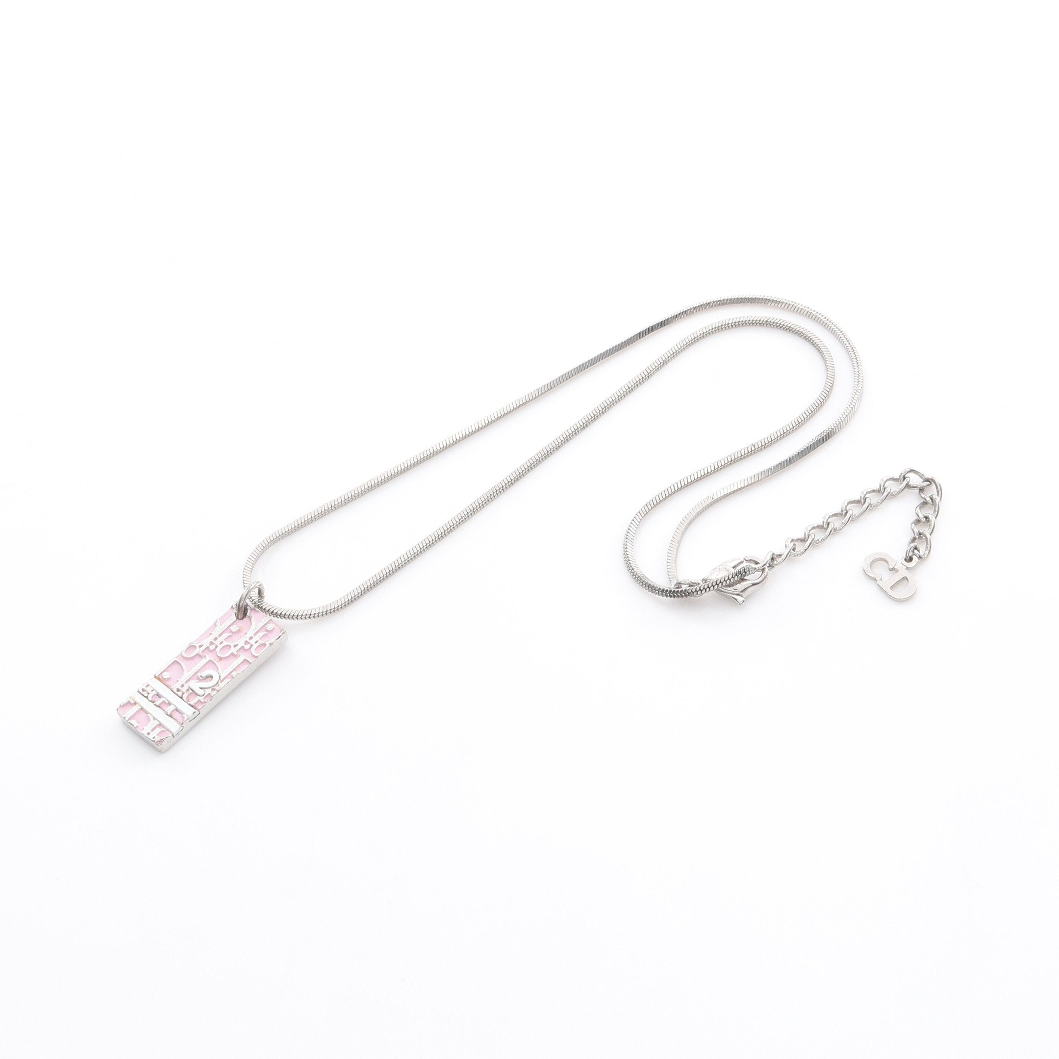 トロッター ネックレス シルバー ピンク クリスチャンディオール – RECLO
