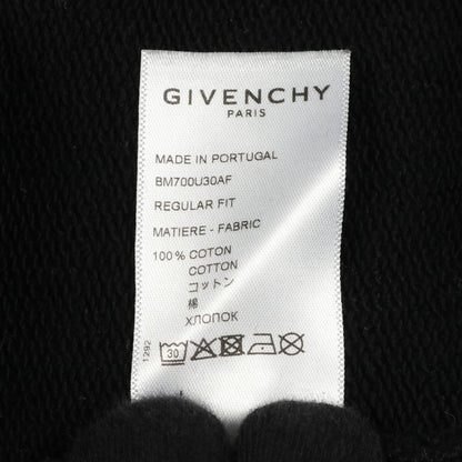 ダメージロゴプリント スウェットシャツ クルーネック コットン ブラック ジバンシィ トップス GIVENCHY
