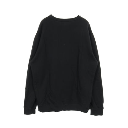ダメージロゴプリント スウェットシャツ クルーネック コットン ブラック ジバンシィ トップス GIVENCHY