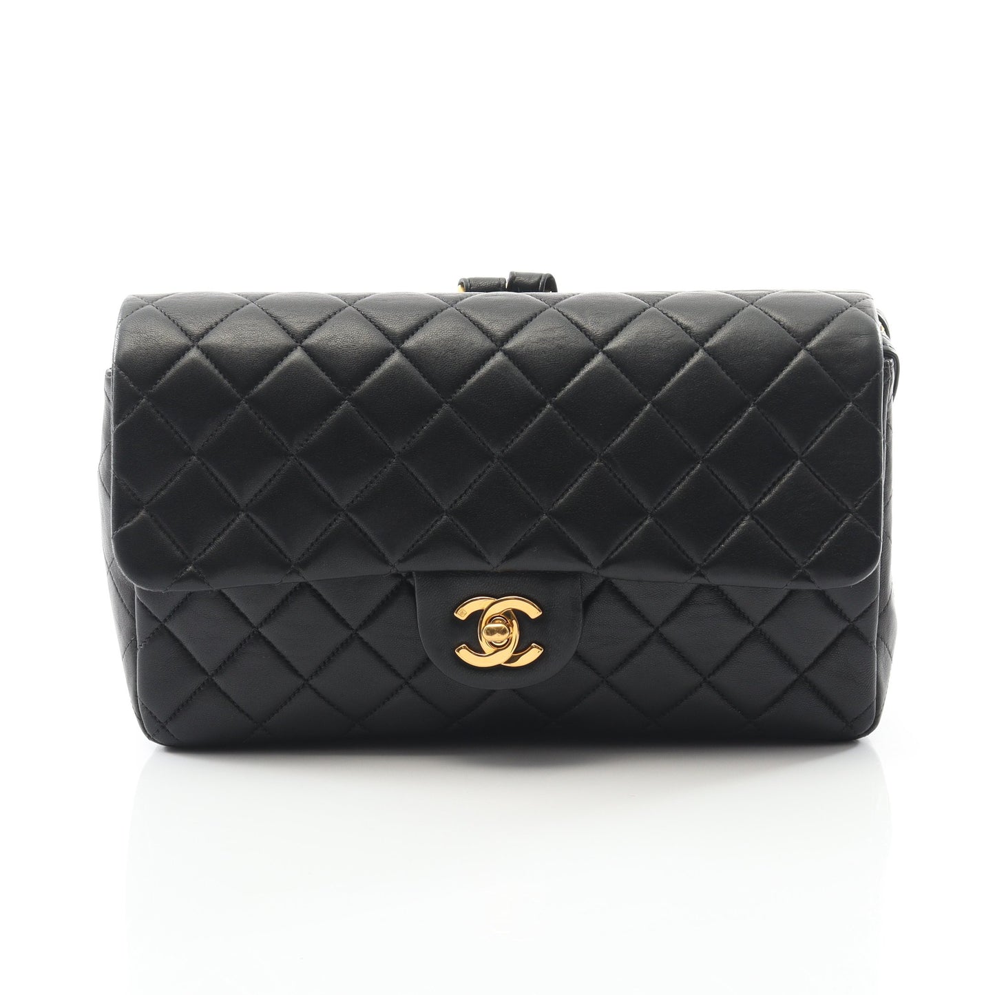 マトラッセ バックパック リュックサック ラムスキン ブラック ゴールド金具 シャネル バッグ CHANEL