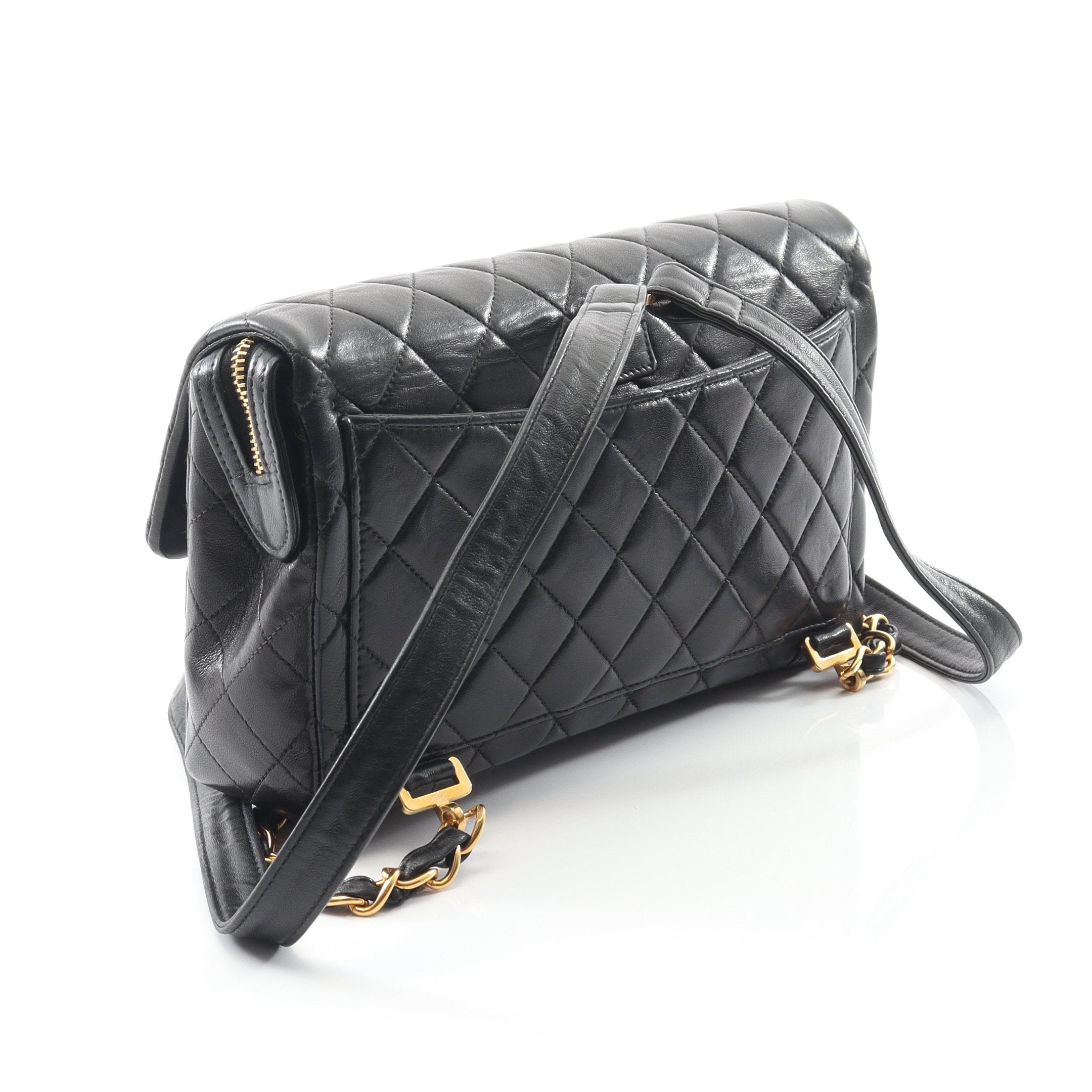 マトラッセ バックパック リュックサック ラムスキン ブラック