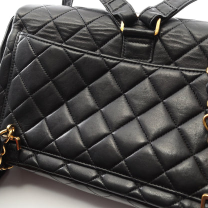 マトラッセ バックパック リュックサック ラムスキン ブラック ゴールド金具 シャネル バッグ CHANEL