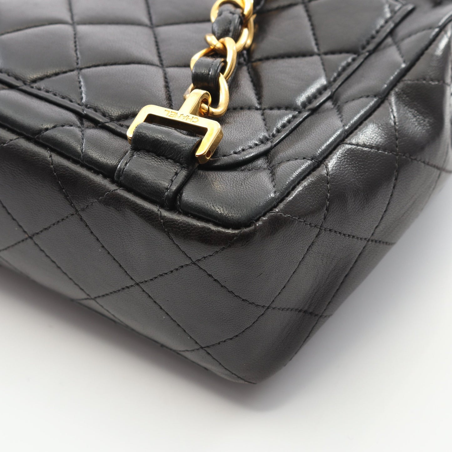 マトラッセ バックパック リュックサック ラムスキン ブラック ゴールド金具 シャネル バッグ CHANEL