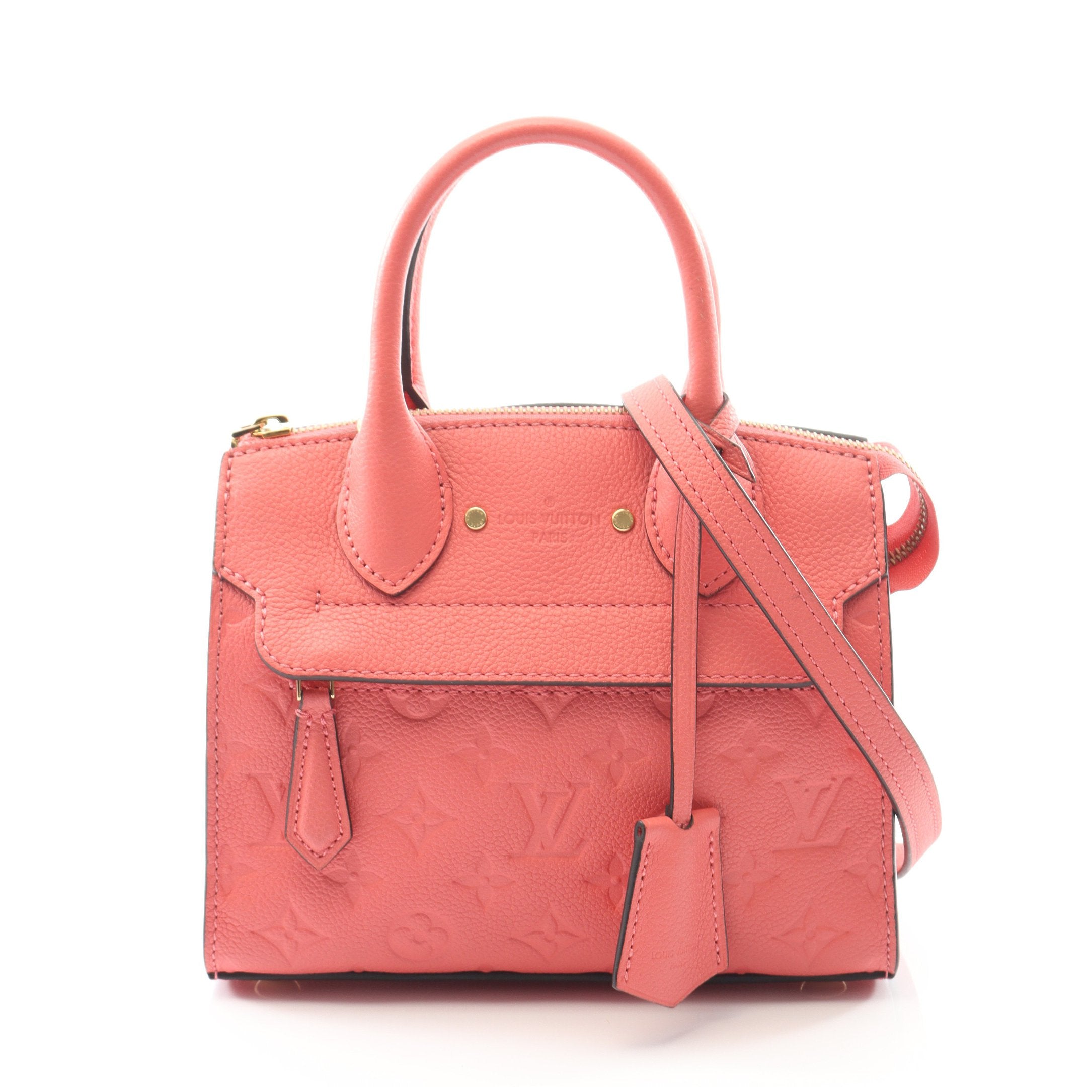 ポンヌフMINI モノグラムアンプラント ポピーペタル ハンドバッグ