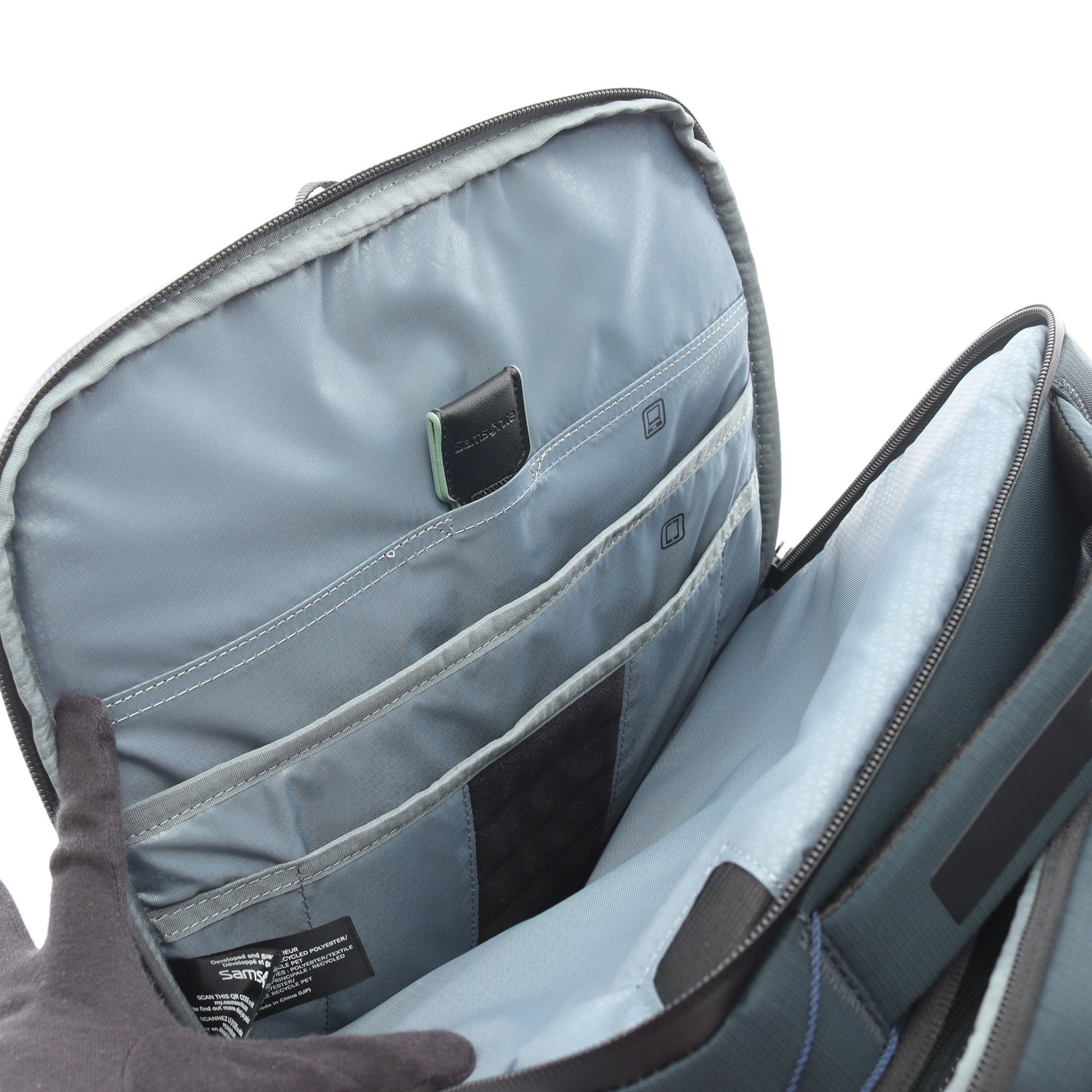 BIZ2GO バックパック リュックサック ダークグリーン ブラック USB  