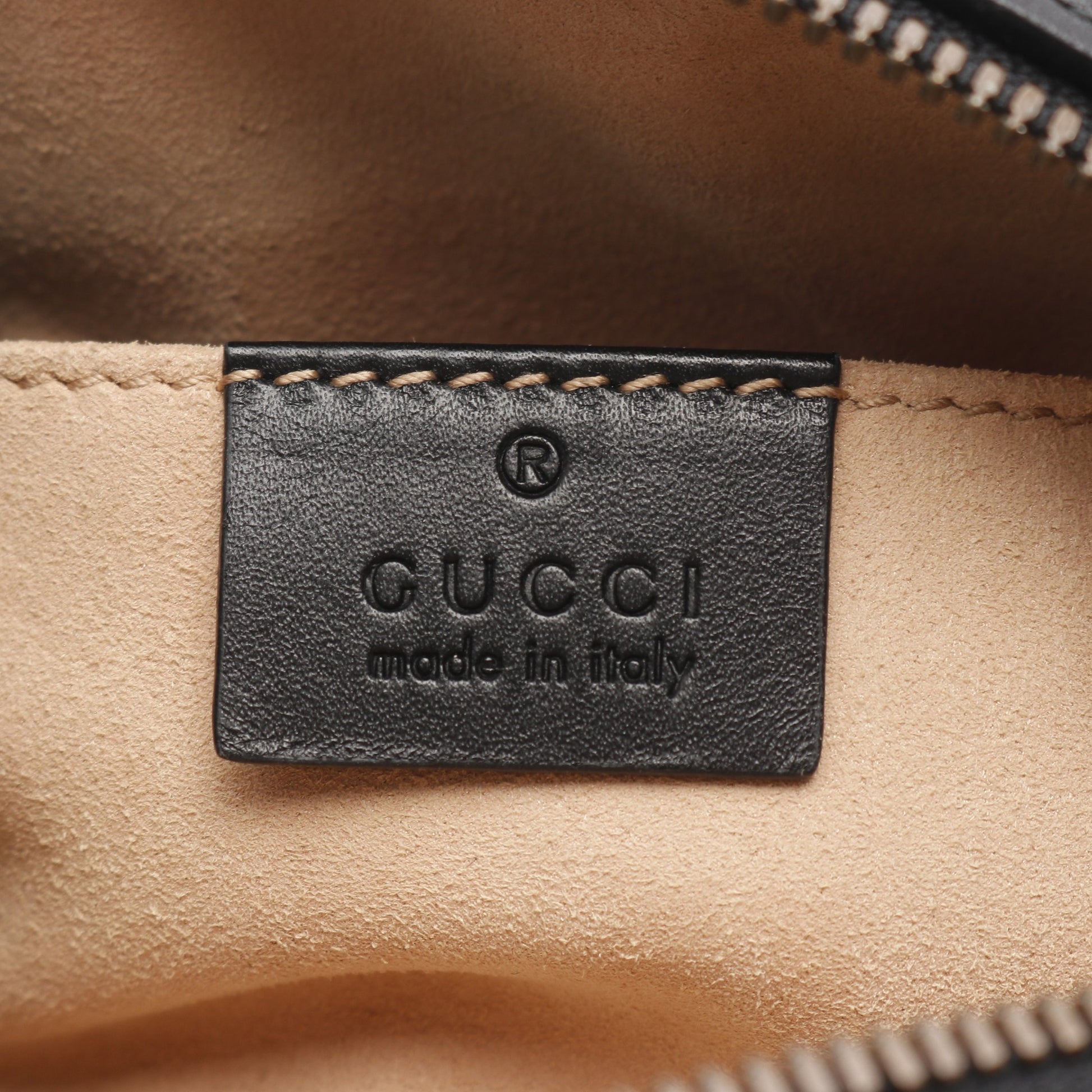 GGマーモント ウエストバッグ ボディバッグ レザー ブラック グッチ バッグ GUCCI