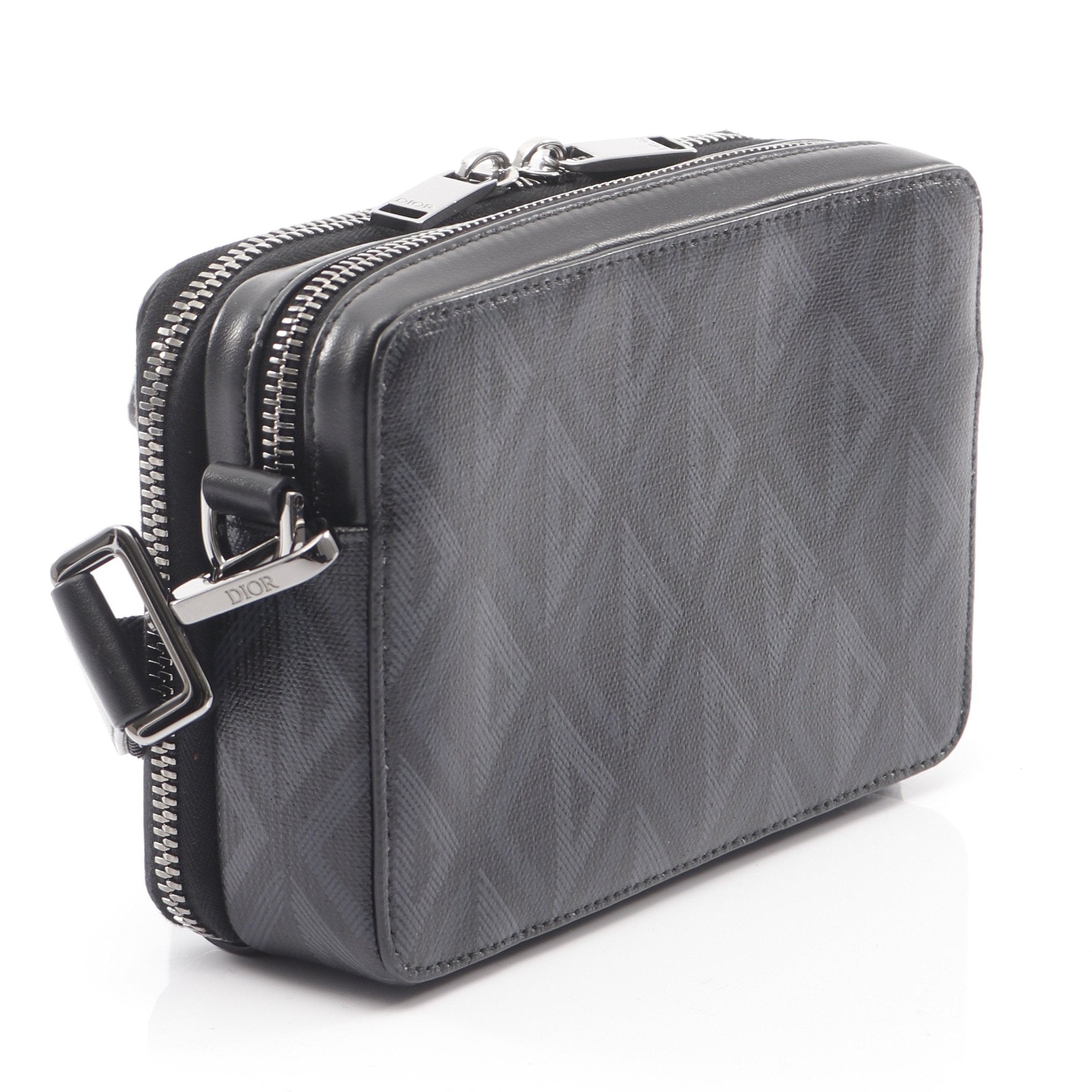 CDダイヤモンド メッセンジャー ポーチ ショルダーバッグ PVC レザー