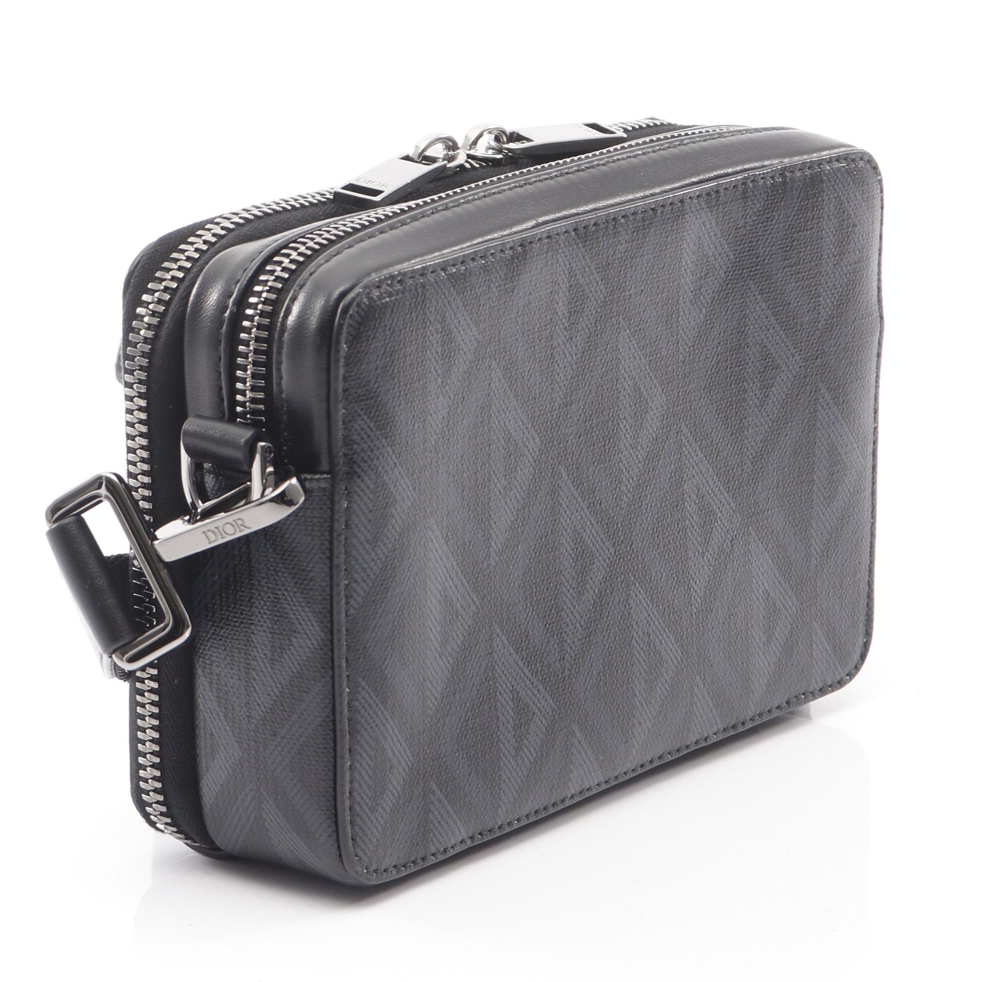 CDダイヤモンド メッセンジャー ポーチ ショルダーバッグ PVC レザー  