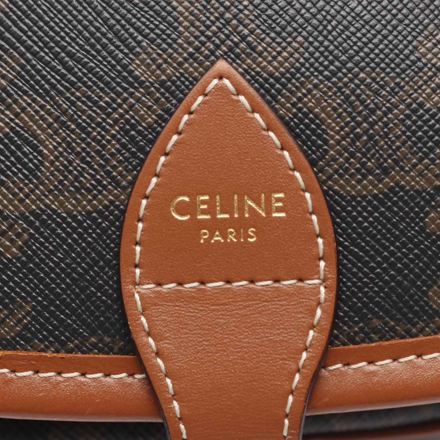 フォルコ ミディアムバッグ トリオンフ ショルダーバッグ PVC レザー ブラック ブラウン セリーヌ バッグ CELINE