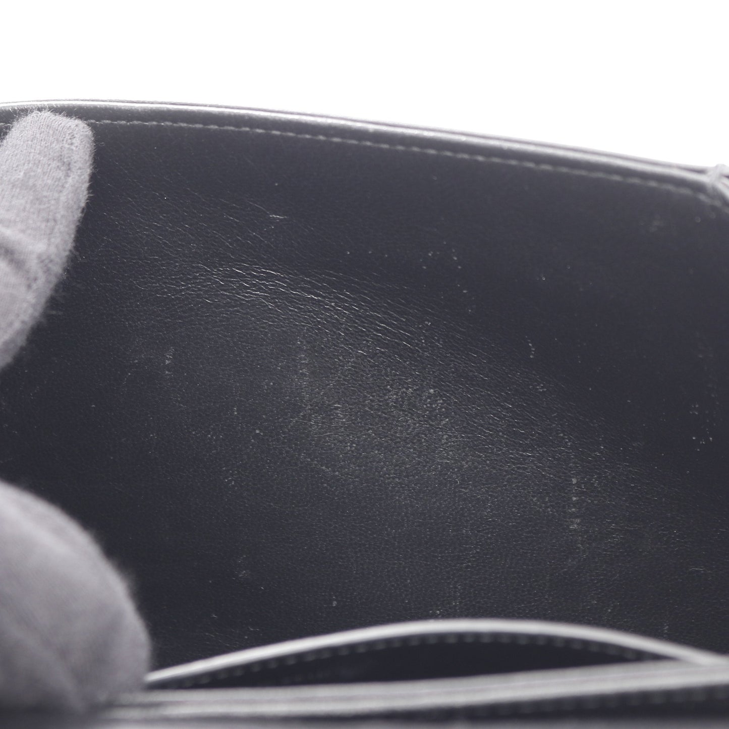 LE61 サッチェル ショルダーバッグ レザー ブラック サンローランパリ バッグ SAINT LAURENT PARIS