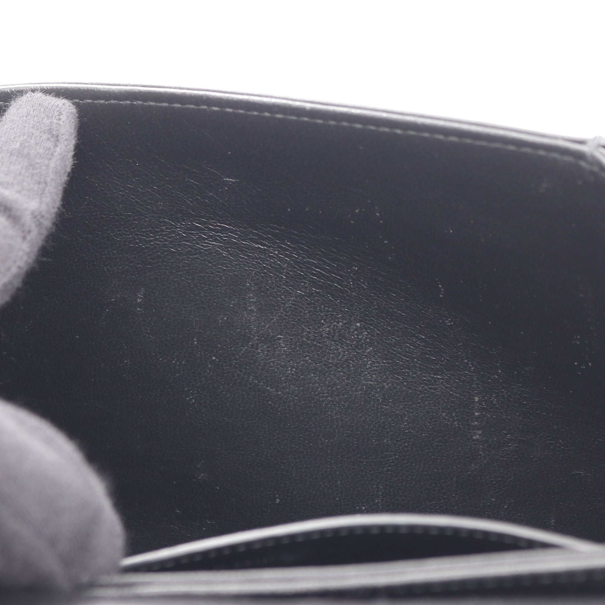 LE61 サッチェル ショルダーバッグ レザー ブラック サンローランパリ バッグ SAINT LAURENT PARIS