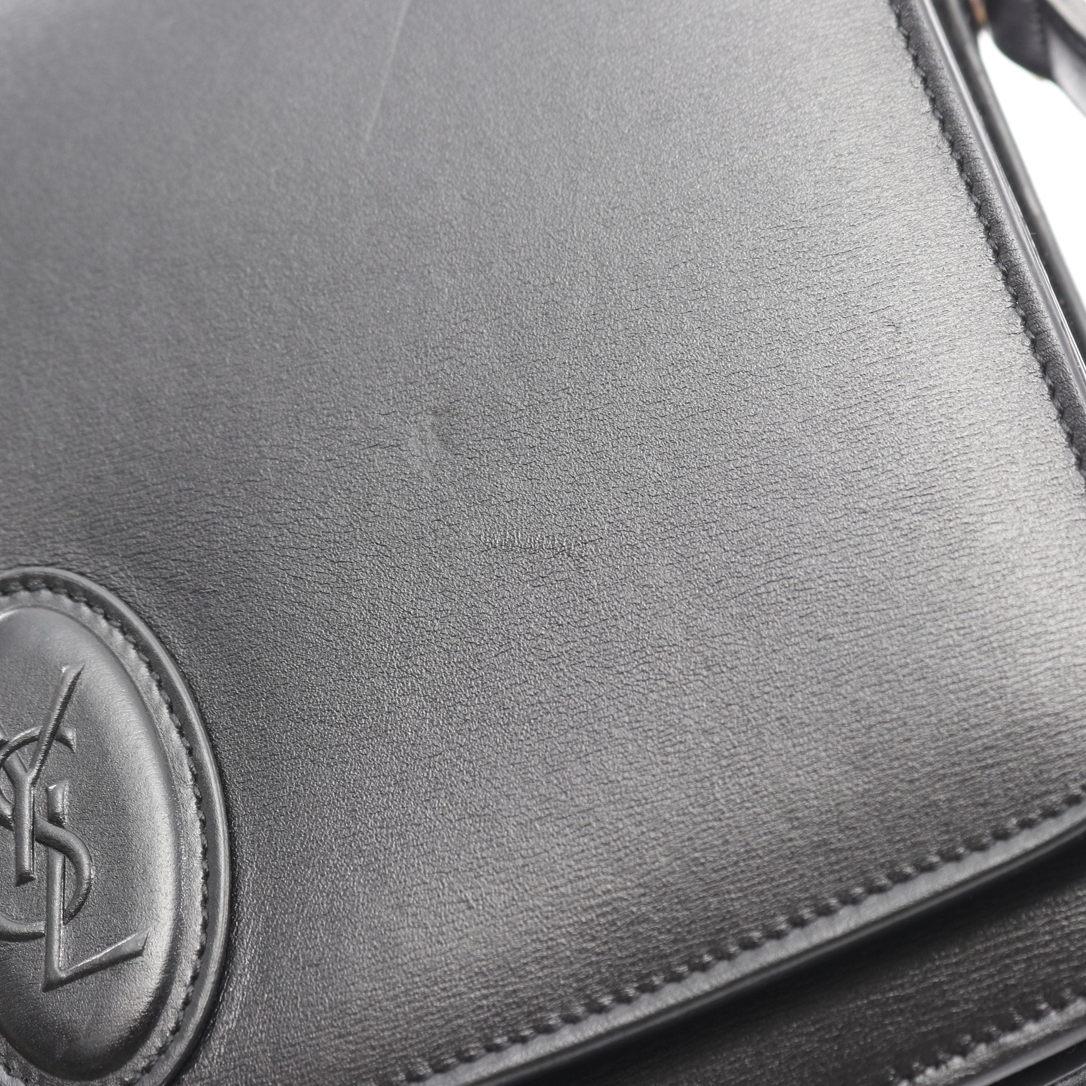 SAINT LAURENT PARIS サンローランパリ ショルダーバッグ LE61 サッチェル LE61 サッチェル ショルダーバッグ レザー ブラック サンローランパリ