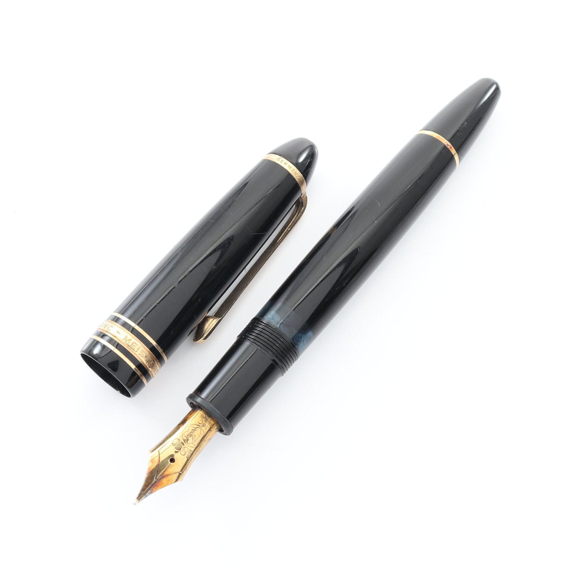 マイスターシュテュック 万年筆 ステーショナリー レジン 18K ブラック