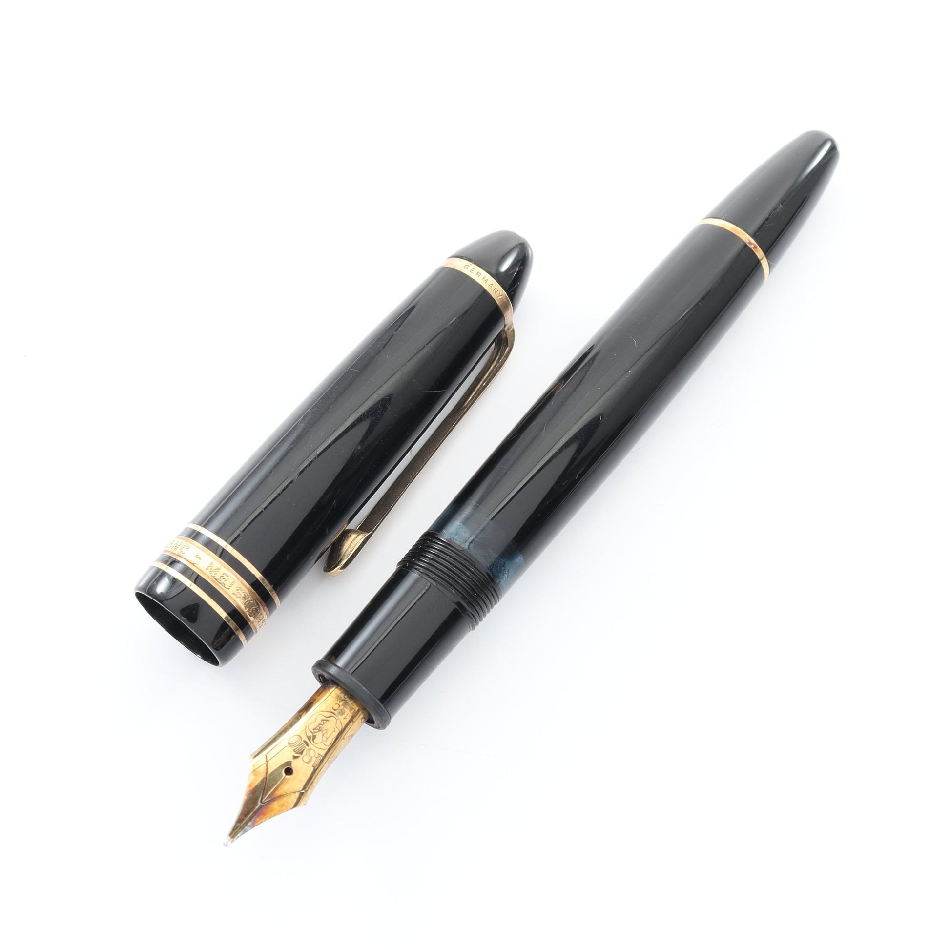 マイスターシュテュック 万年筆 ステーショナリー レジン 18K ブラック ゴールド モンブラン 財布・小物 MONTBLANC