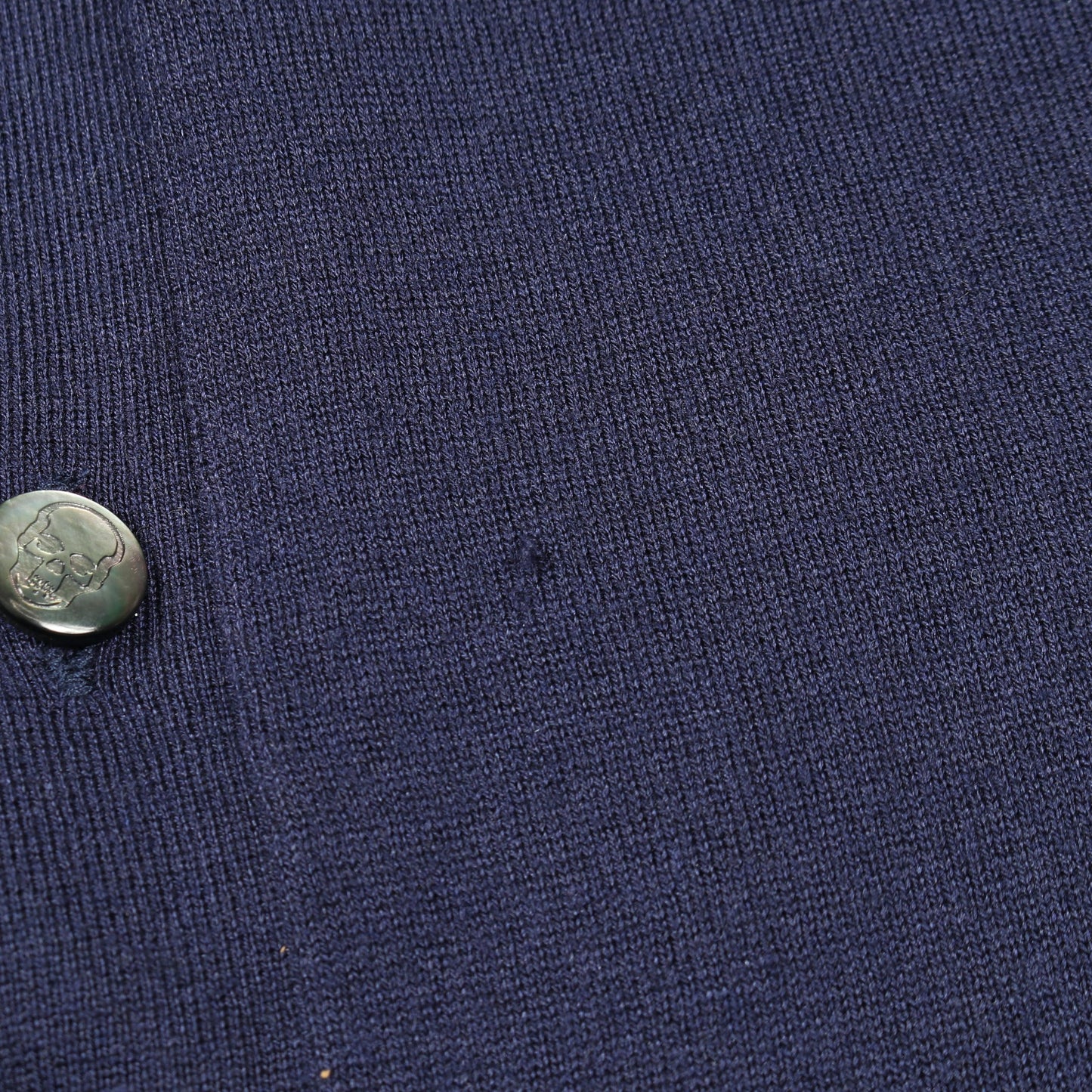 カーディガン Vネック 長袖 ロゴ刺繍 ラインストーン シルク カシミヤ ネイビー ルシアンペラフィネ トップス lucien pellat-finet