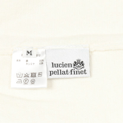 カーディガン Vネック 長袖 ドクロ ラインストーン シルク カシミヤ ホワイト ルシアンペラフィネ トップス lucien pellat-finet