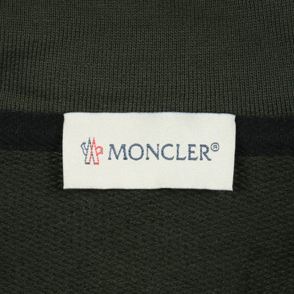 プルオーバーパーカー コットン ナイロン カーキグリーン 切替 モンクレール トップス MONCLER