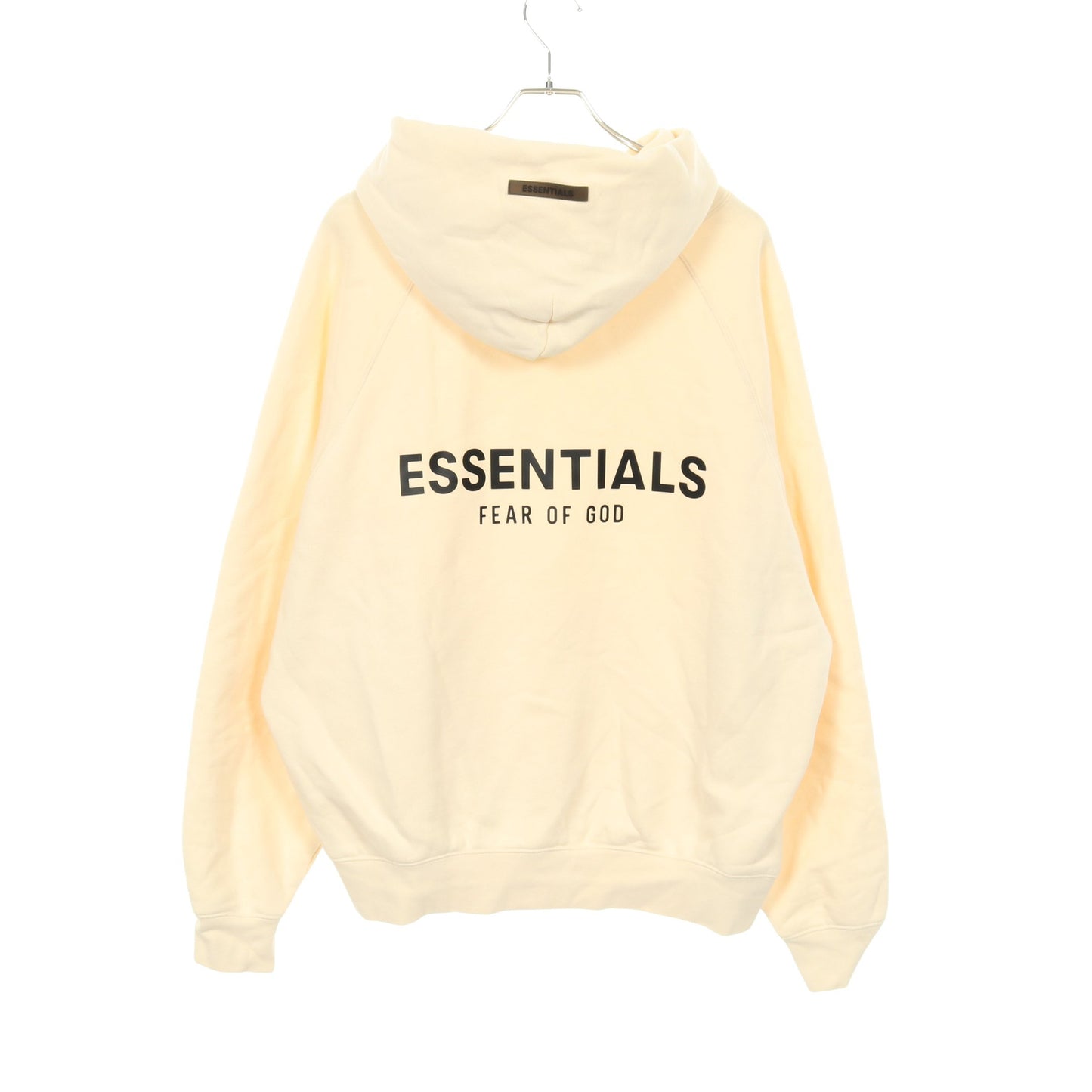 プルオーバーパーカー バックロゴ コットン アイボリー 裏起毛 エフオージーエッセンシャルズ トップス FOG ESSENTIALS