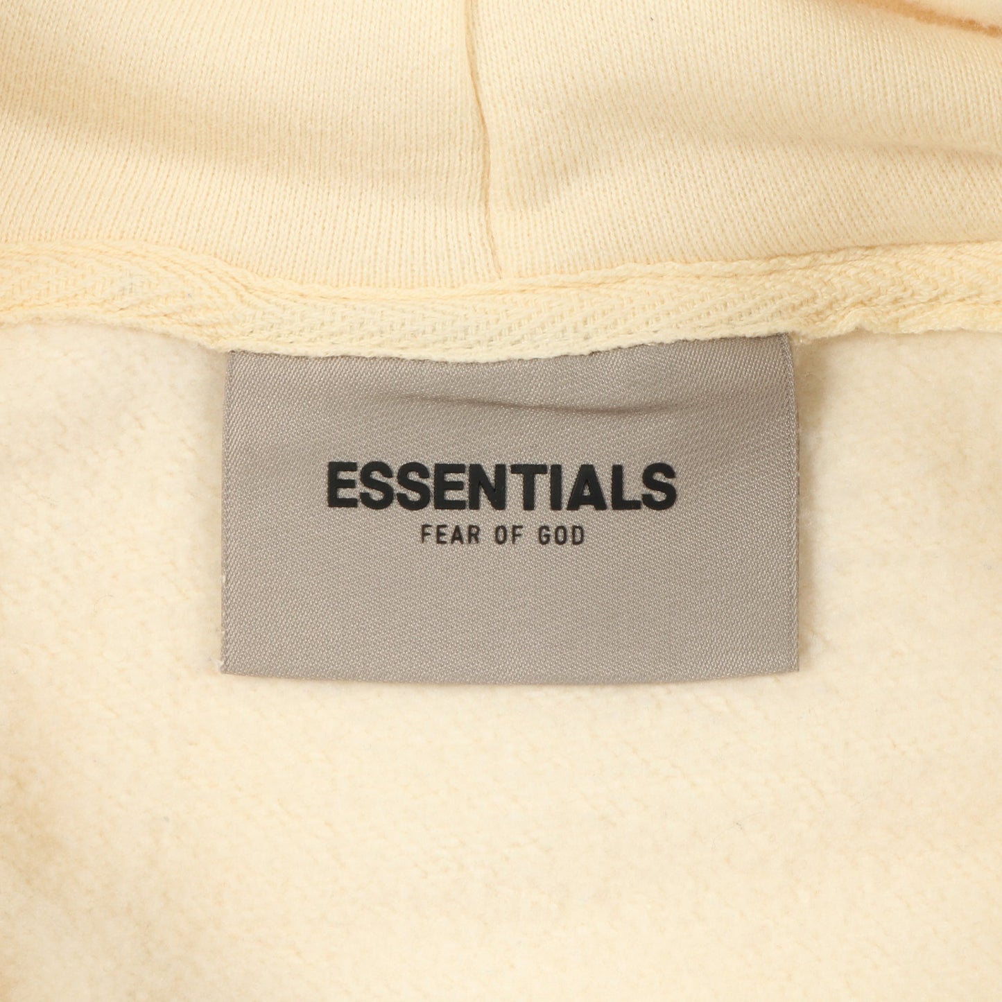 プルオーバーパーカー バックロゴ コットン アイボリー 裏起毛 エフオージーエッセンシャルズ トップス FOG ESSENTIALS