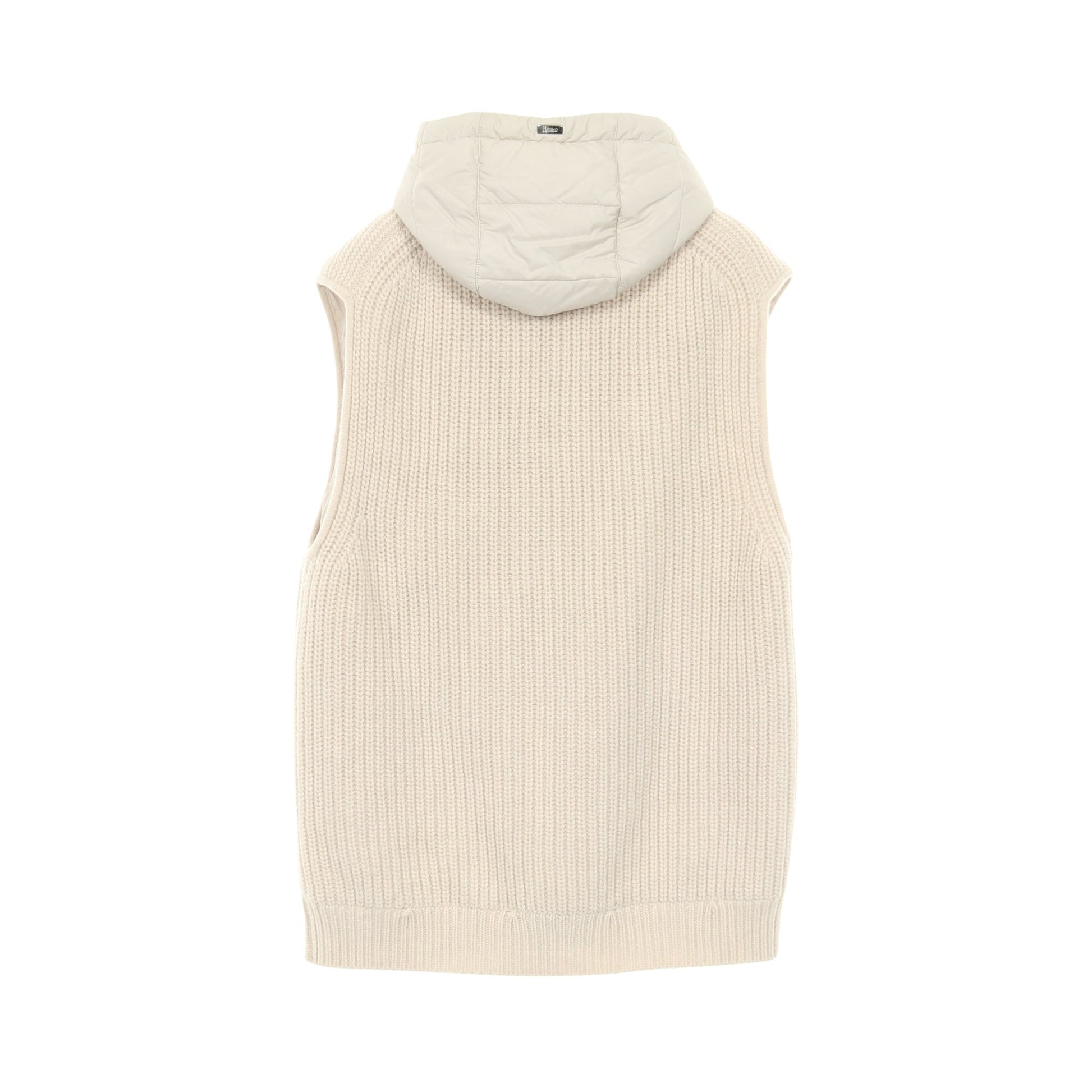 RESORT ニット ベスト ダウンベスト ウール ベージュ ヘルノ アウター HERNO