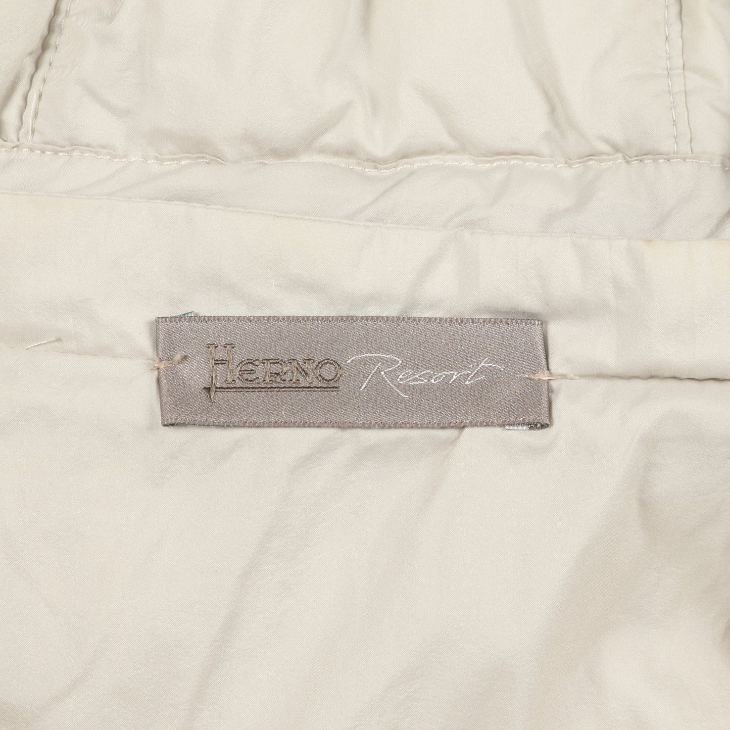 RESORT ニット ベスト ダウンベスト ウール ベージュ ヘルノ アウター HERNO