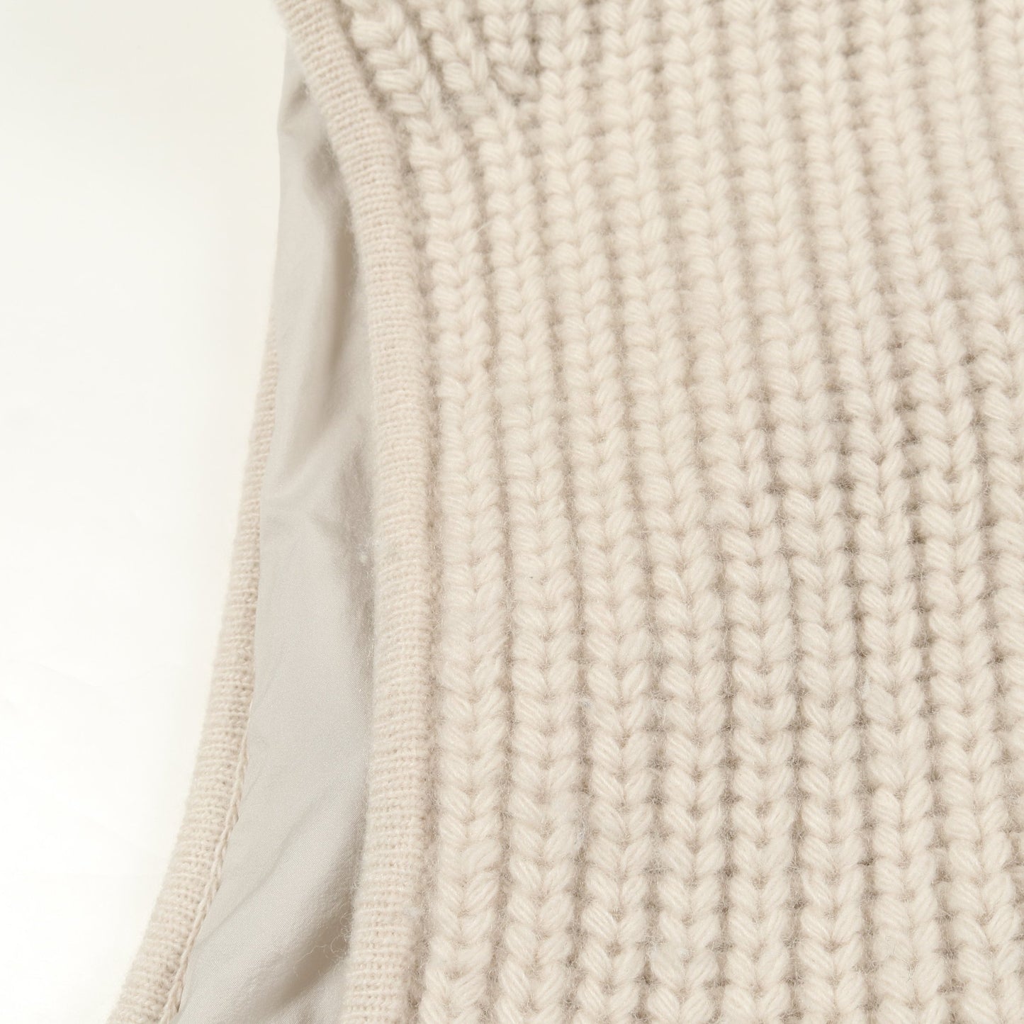 RESORT ニット ベスト ダウンベスト ウール ベージュ ヘルノ アウター HERNO
