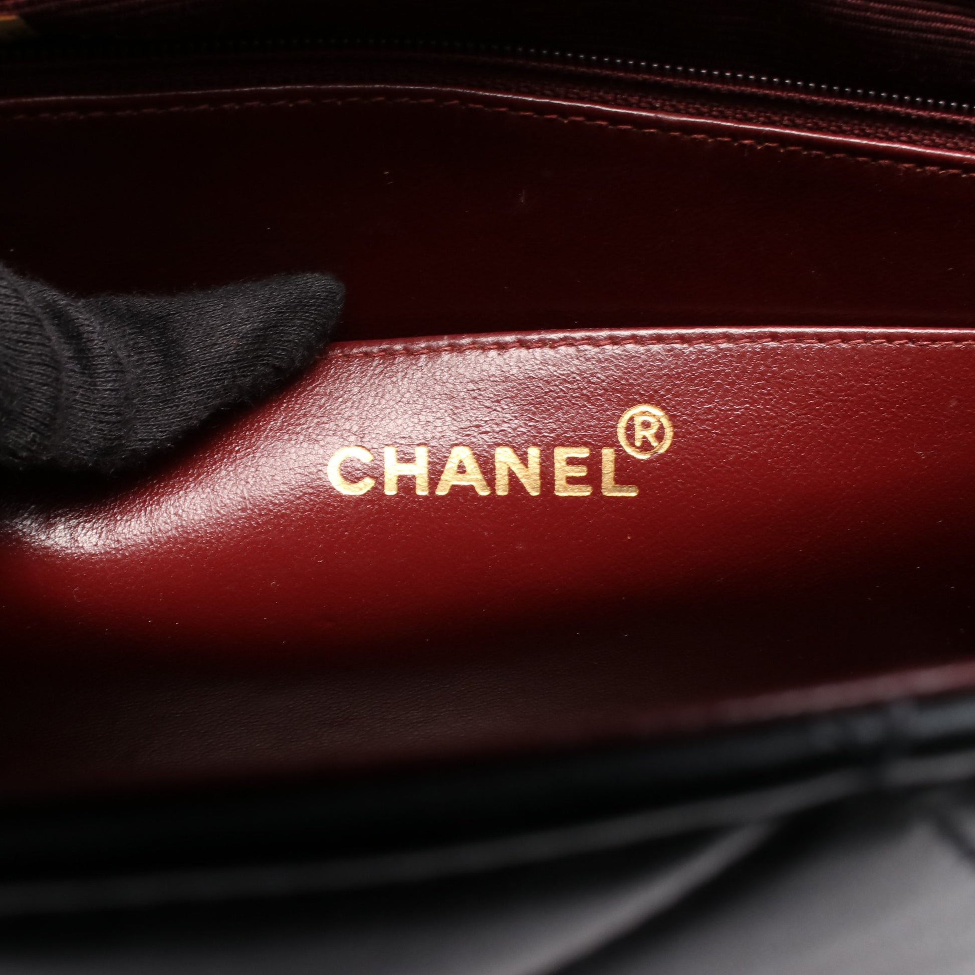 デカマトラッセ シングルフラップ Wチェーンショルダーバッグ ラムスキン ブラック ゴールド金具 シャネル バッグ CHANEL