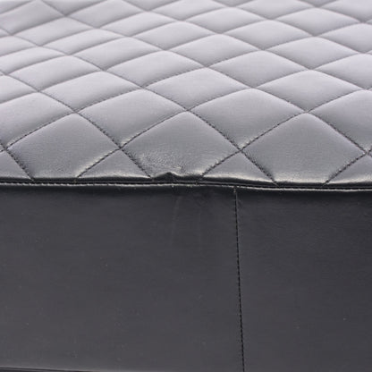 デカマトラッセ シングルフラップ Wチェーンショルダーバッグ ラムスキン ブラック ゴールド金具 シャネル バッグ CHANEL